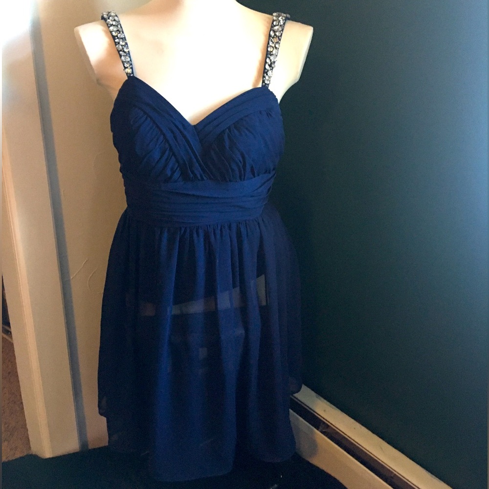 Navy blue homecoming dress